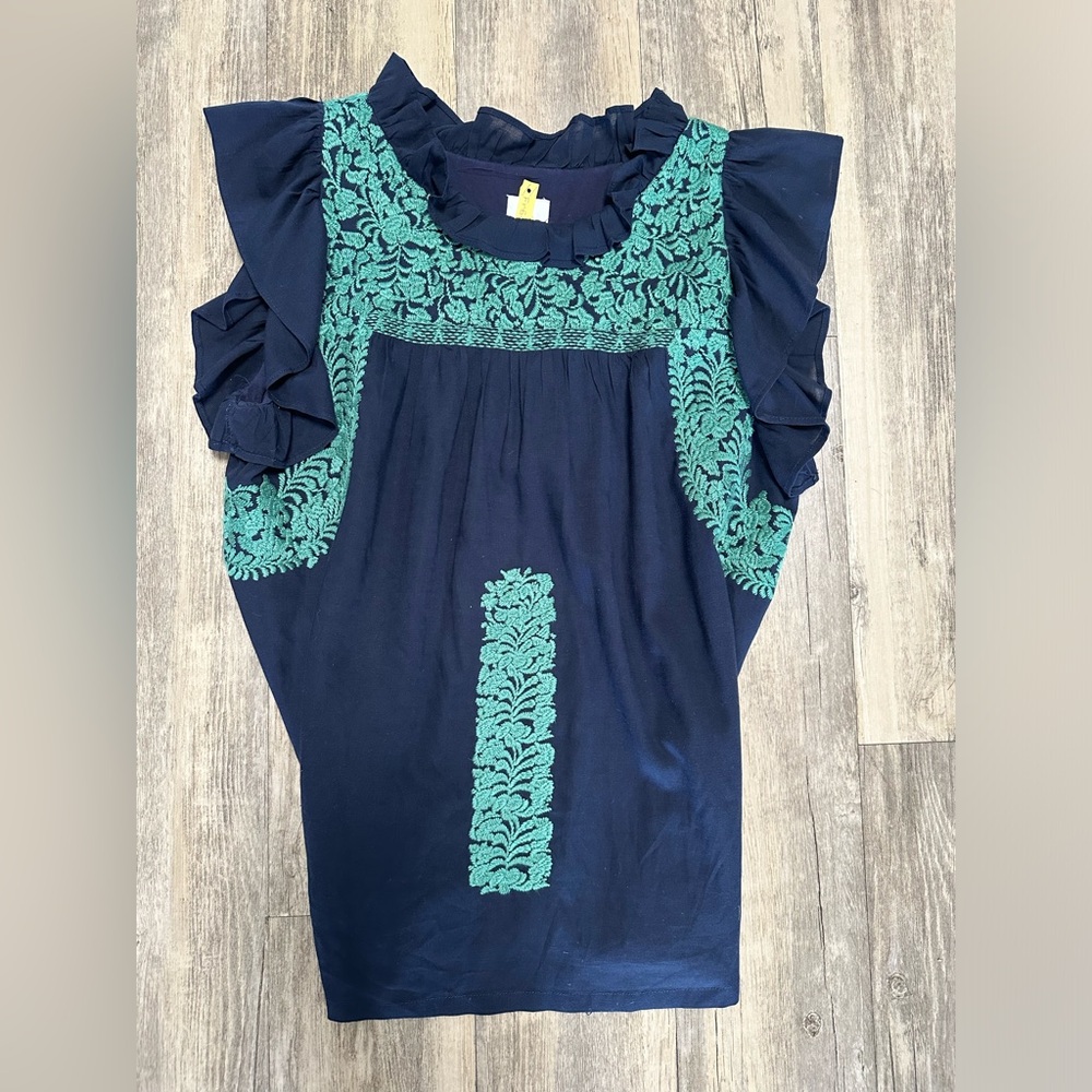 J Marie Embroidered Blouse
